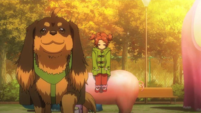 雨降って犬固まる